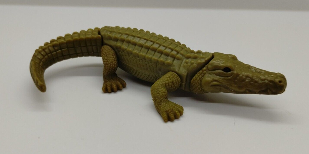 2001 Realistic 5" Green Wind-Up Alligator Crocodile